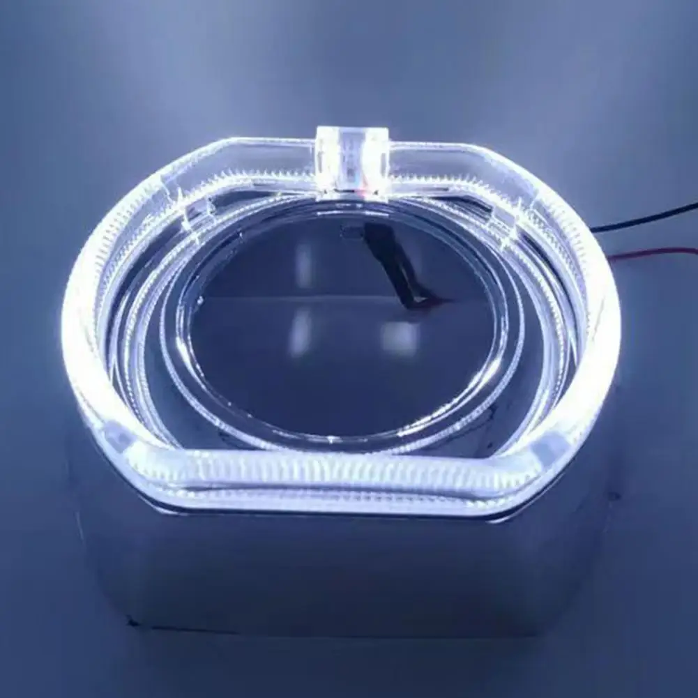 ملحق المصباح الأمامي عالي السطوع للسيارة LED غطاء ديكور المصباح مقاوم للحرارة ومضاد للوهج ضوء السيارة العالمي لسهولة