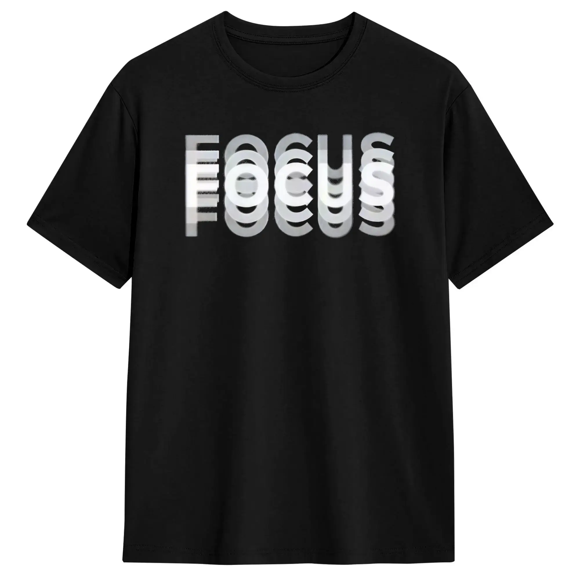 FOCUS T Shirt Summer  Cotton T-Shirts For Men Popular Casual Tee Shirt Short Sleeve Vintage Clothing