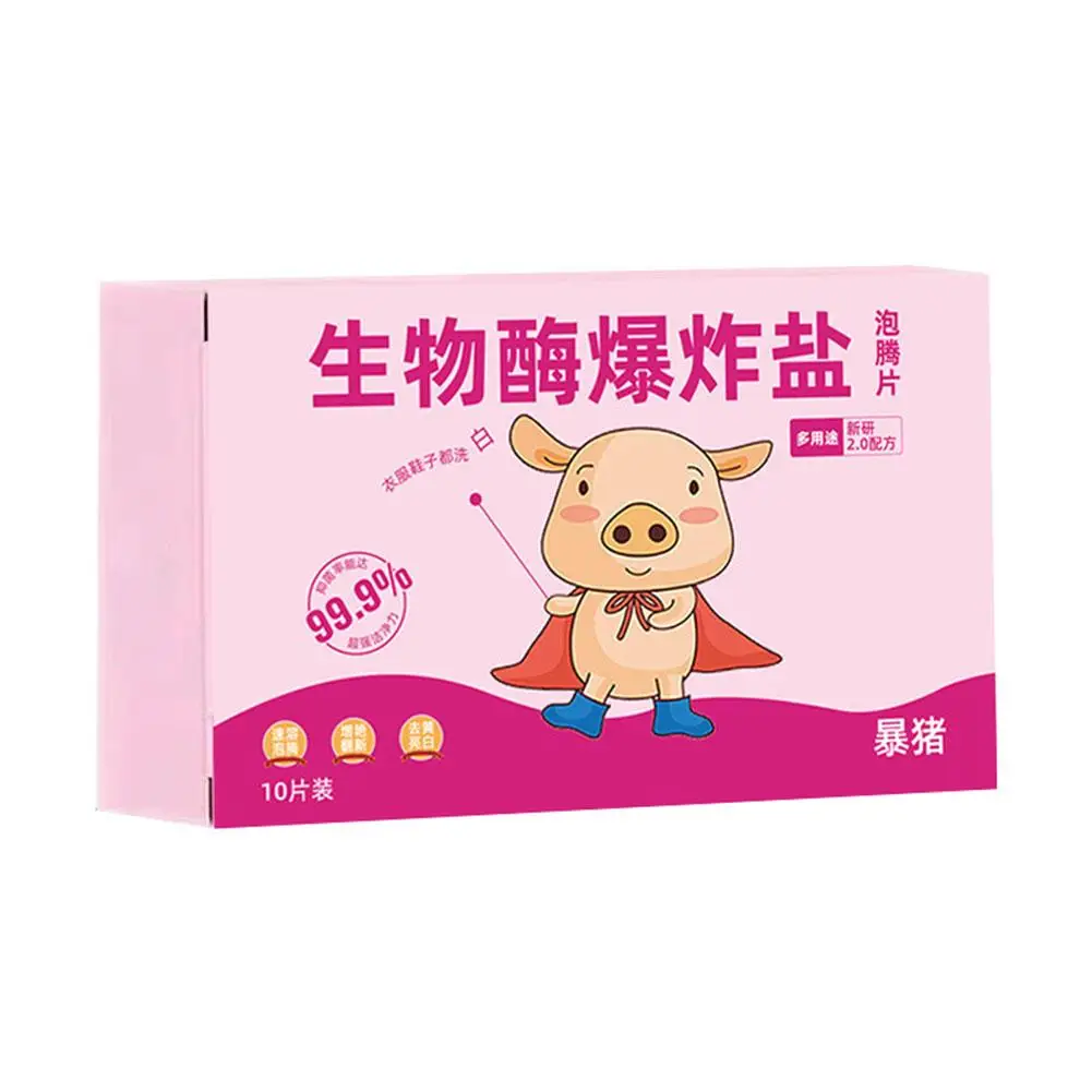Multi-functional Bio Enzyme Cleaning Tablets Powerful Cleaning Decontamination Tablet Laundry F9m1