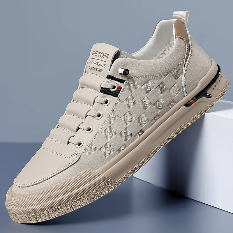 

2025 Men's New Black Vintage Sneakers - Retro Trendy, Lightweight & Versatile for Casual & Sporty Wear