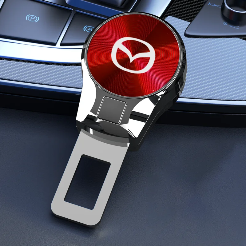 لمازدا السيارات مقعد حزام موسع سبائك الزنك التوصيل CD الملمس نموذج كامل العام اكسسوارات السيارات مجوهرات السيارات #2