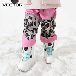 VECTOR Inverno Esqui Calças Crianças Outdoor Alta Qualidade À Prova De Vento Impermeável Calças De Neve Quente Inverno Ski Snowboarding Calças