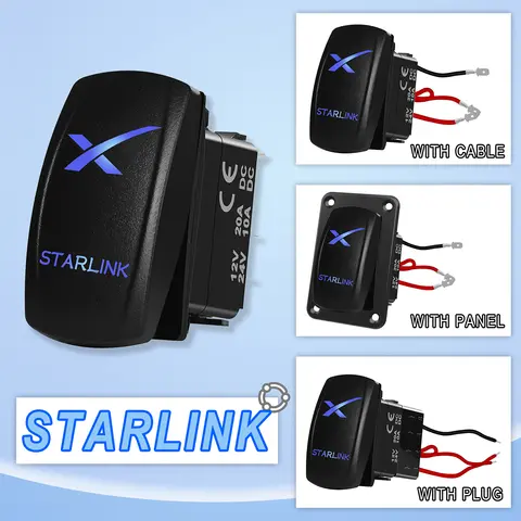 Blue Led Starlink Toggle Switch 12V 24V 5Pin ON OFF SPST Rocker Switch for Carling ARB Car Boat Marine RV Truck