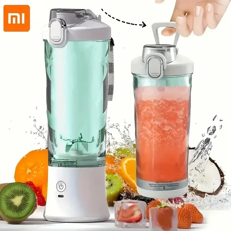 Xiaomi Portable Blender 600ML Electric Juicer Fruit Mixers 4000mAh USB Rechargeable Smoothie Mini Blender Personal Juicer