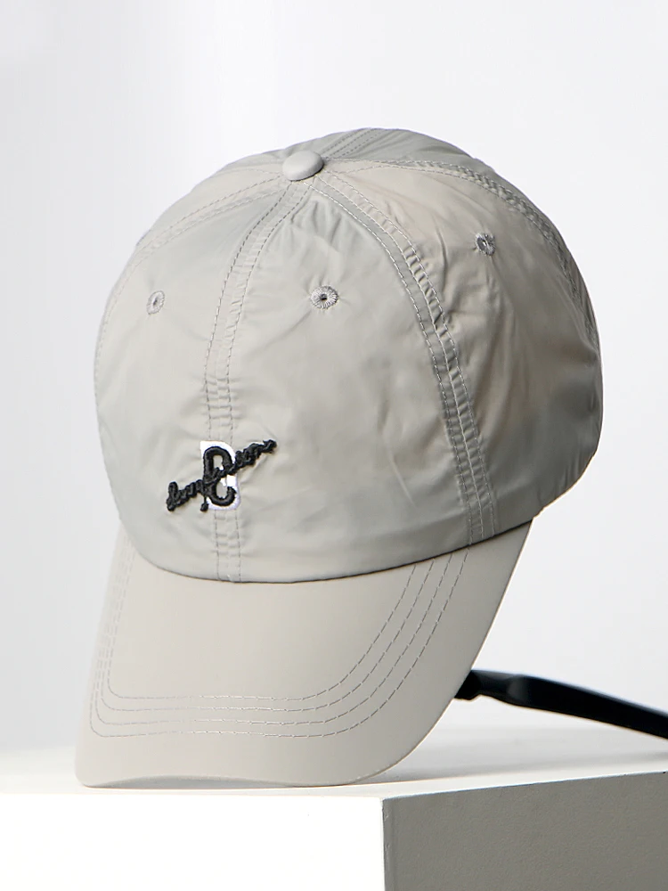 Fino de secagem rápida carta bordado chapéu feminino e masculino respirável verão proteção solar viseira boné novo boné de beisebol