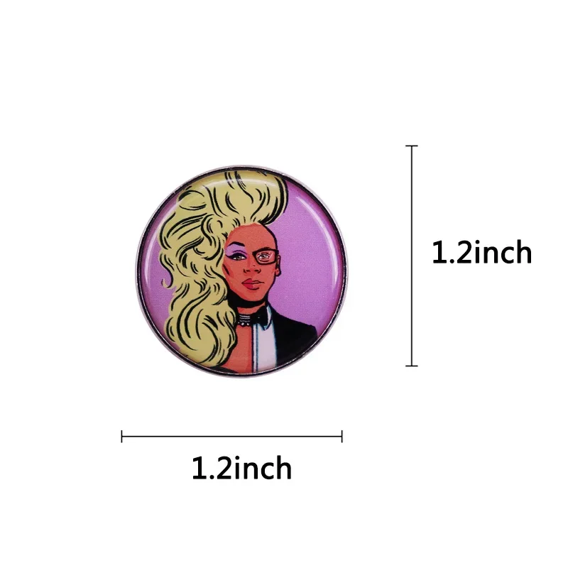 Drag TV Show Miss Vanjie Enamel Brooch Pin Lapel Backpack Brooches Metal Badges Exquisite Jewelry Accessories Gift Wholesale