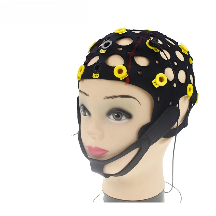 20-Lead EEG Hat for Neurofeedback Electroencephalogram Cap for EEG Machine Medical Consumables
