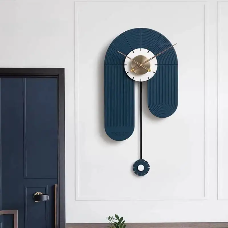 Reloj de Pared Juvenil de Diseño en Madera, Vertical, Moderno, para Dormitorio, Decoración de Lujo, Reloj de Pared Estético, Artículos Decorativos