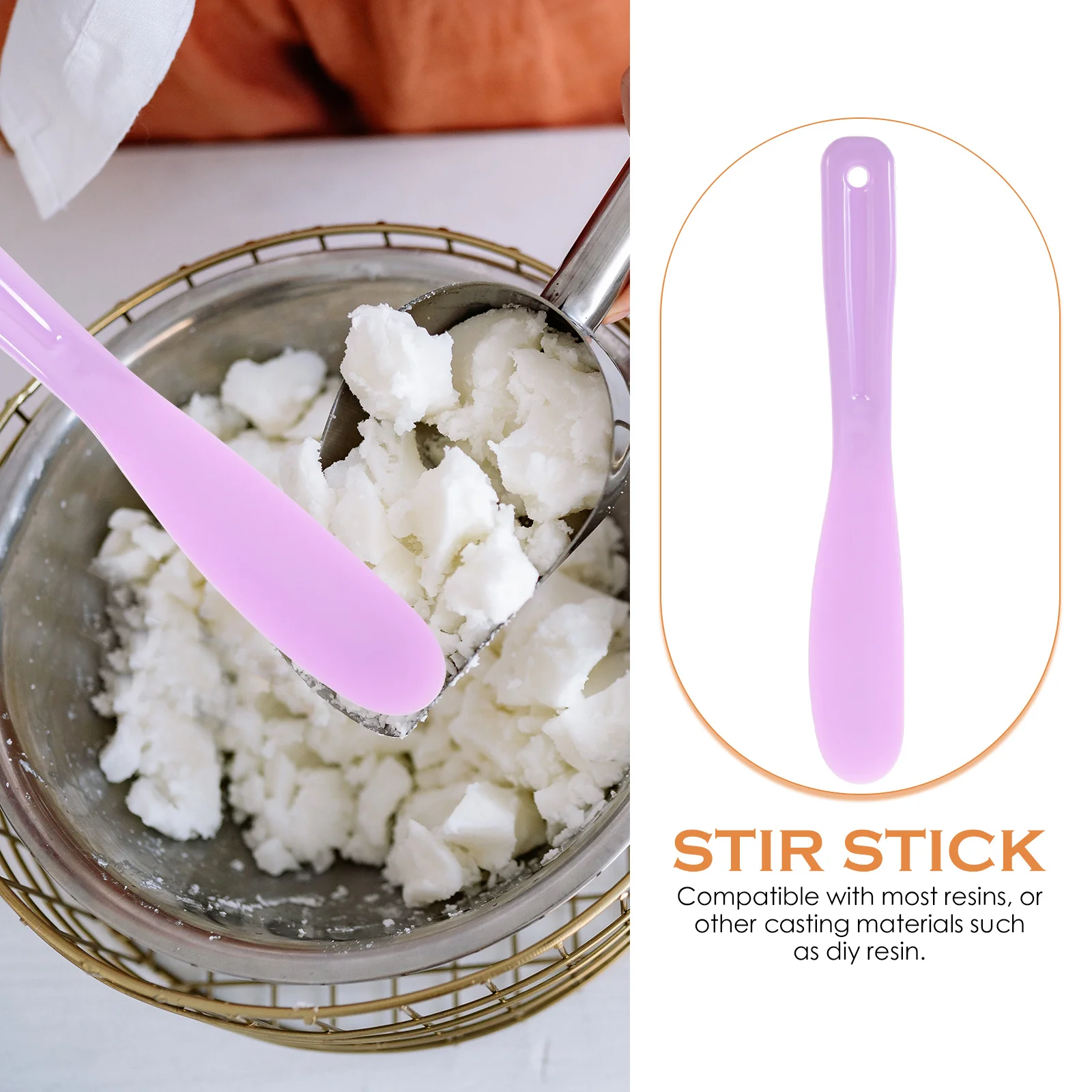 

Набор из 4 силиконовых палочек для смешивания смолы, инструмент для рукоделия, смешивания пигментов, тонирования, многоразовый, легко моется, быстро и эффективно