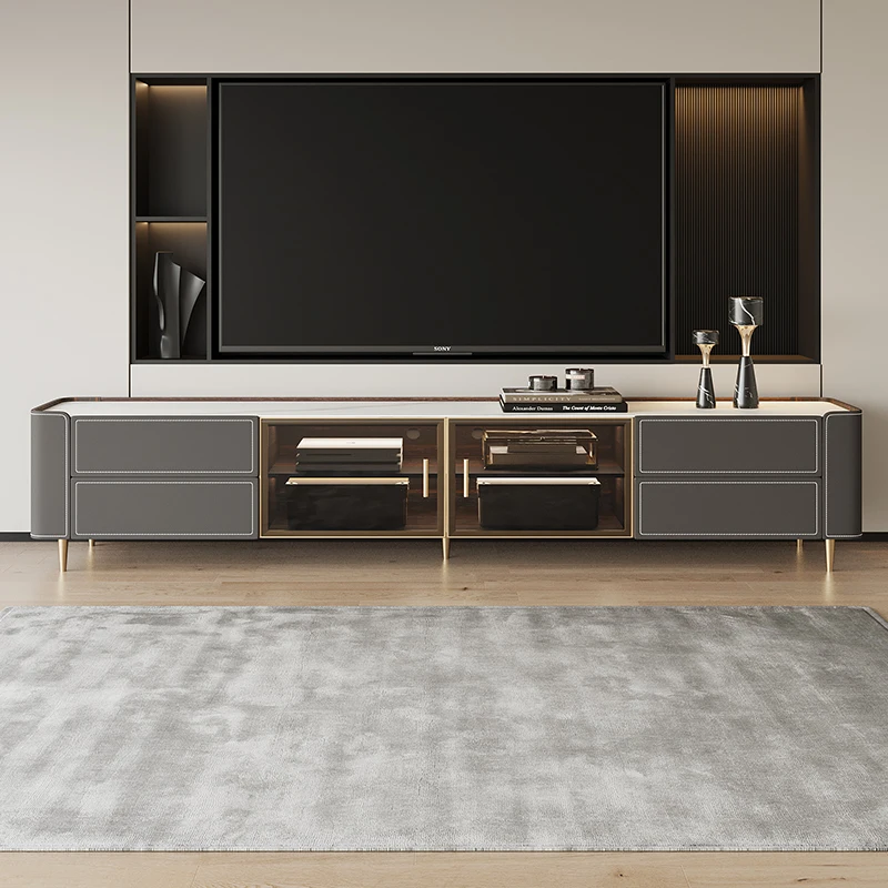 

Italian Light Luxury TV Cabinet Modern Simple Storage Universal Monitor Tv Table Display Designer Archivadores Furniture