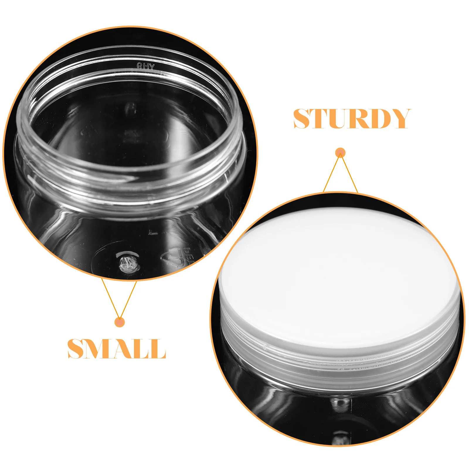 10Pcs Clear Pet Food Canisters Airtight Containers for Kitchen Storage Tea Coffee Nuts Grains Transparent Sealed Boxes