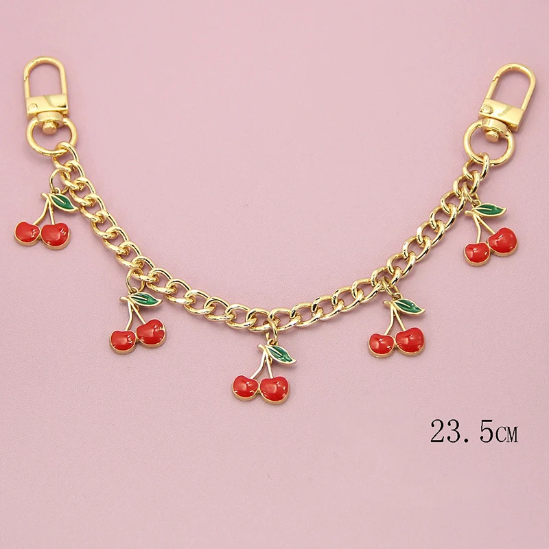 Fashion Cherry Chain For Women's Bag Decoration Chain Accessories Bag Extension Chain Bag Accessories