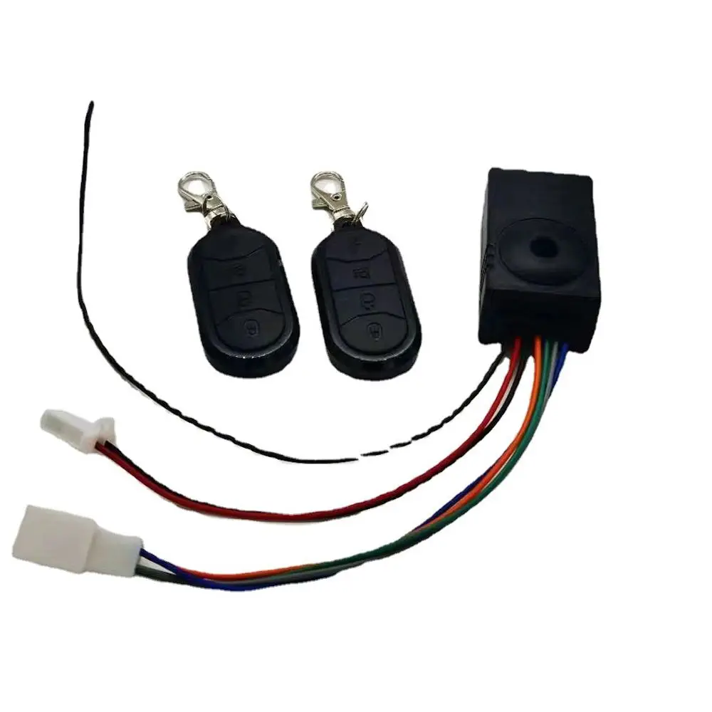 36-72V Refitting Parts Replacement Electric Bicycle Security Motorcycle Scooter E-Bike Alarm System With Two Remote Control