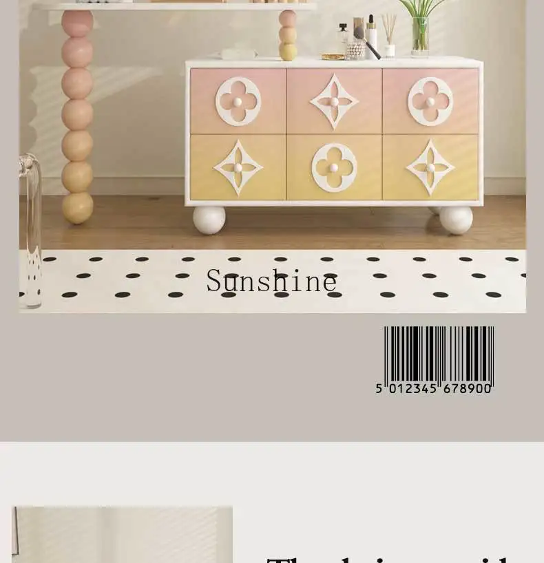 Creme Wind Schmink tisch integriert allmähliche Änderung Farbe Lagers chrank versenkbare Haupt schlafzimmer Schmink tisch