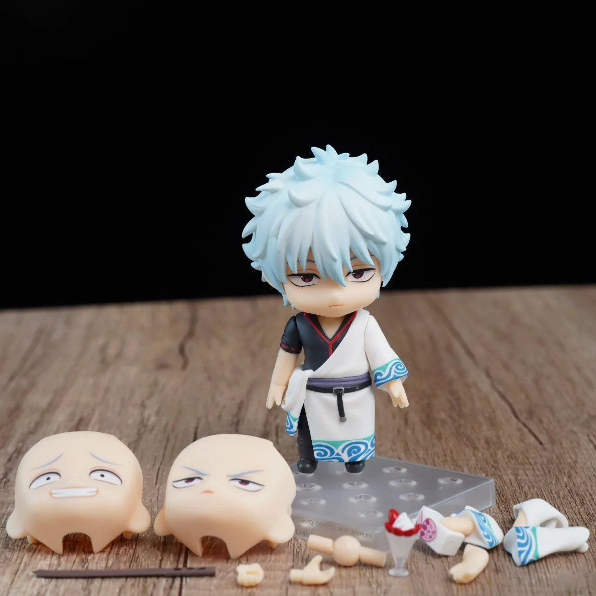 Figura de Anime GINTAMA Sakata Gintoki Kagura Shimura Shinpachi versión Q figura de vinilo Kawaii figuras de acción coleccionar modelo de juguete
