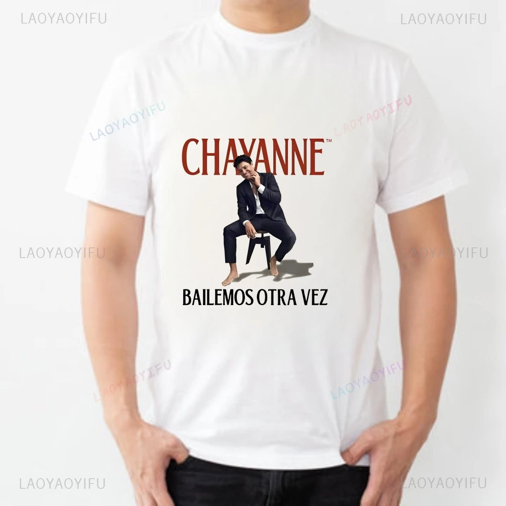 Chayanne Bailemos 2025 Tour Camiseta de cuello redondo multiusos de moda informal de verano para hombres y mujeres