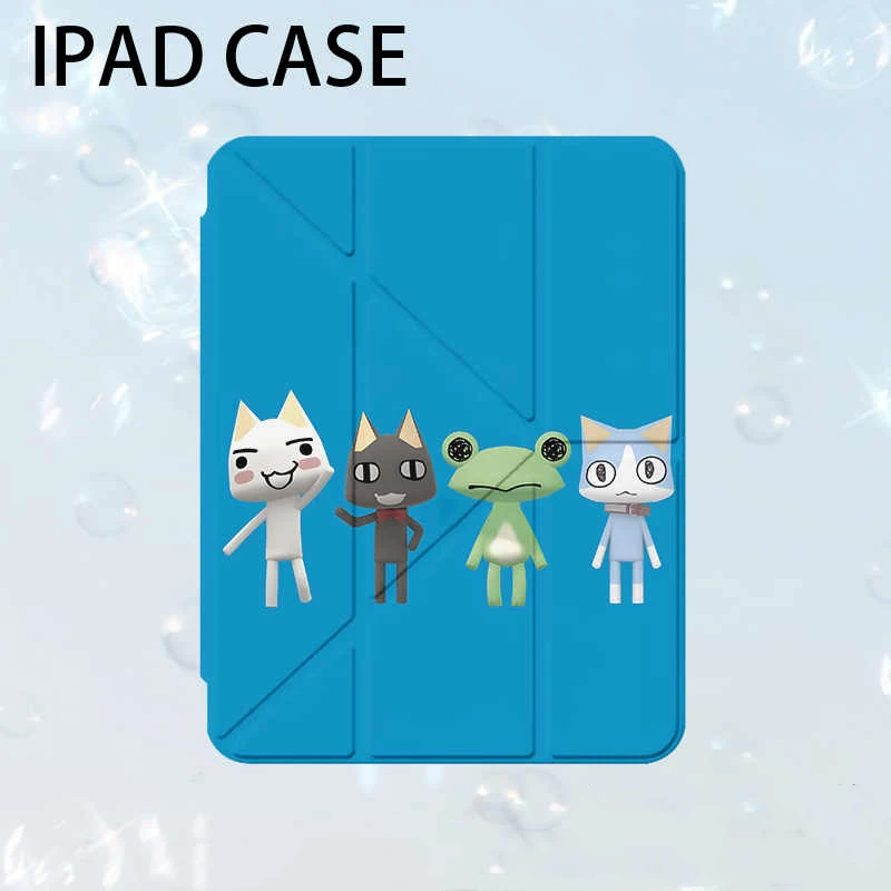 Simple Cat Retro Art Ins Niche Case For iPad Air 11 10th 11th A16 9th For iPad Pro 11 4 5 10.9in 12.9 M2 M3 M4 Mini 7 6 Holder