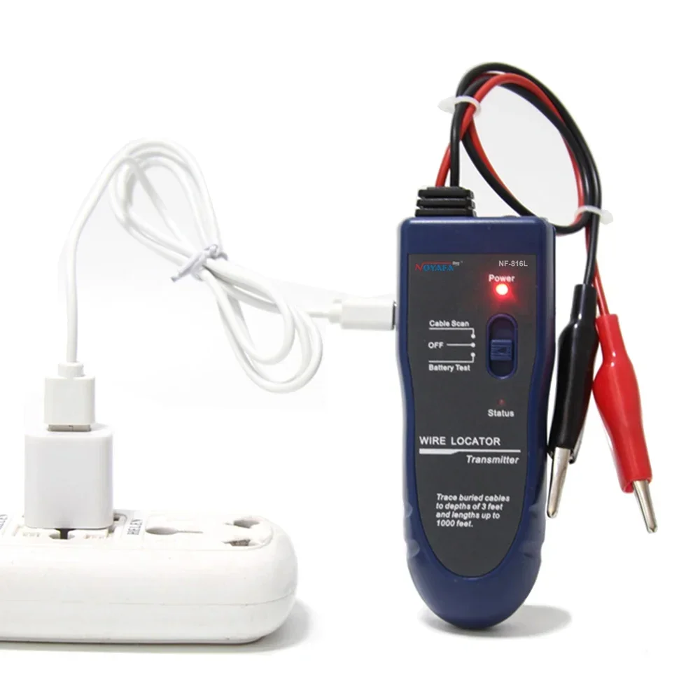 NOYAFA NF-816L EDF Wire Locator Rechargeable Cable Finder EDF Cable Detection tingwith Flashlight