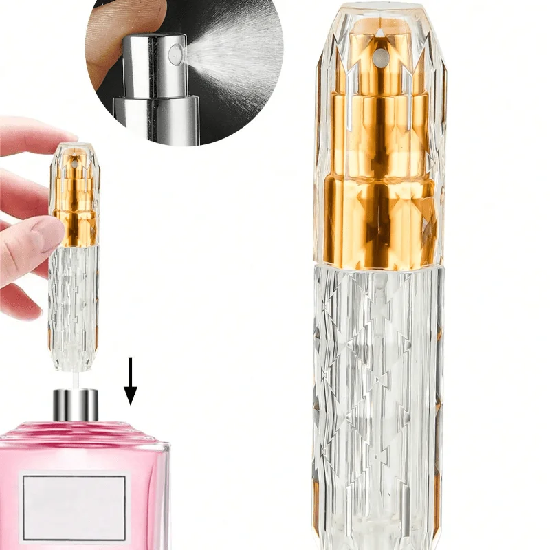 Mini botella pulverizadora de Perfume recargable portátil, pulverizador de tamaño de viaje, artículos esenciales de viaje, organizador de viaje, playa, verano, regreso a la escuela