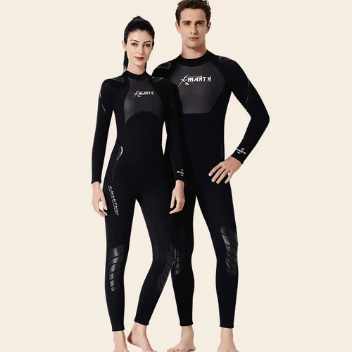 Imagen 1 del producto Traje de neopreno de triatlón para hombre de 1,5mm, traje de neopreno de manga larga de una pieza, traje de buceo ultraelástico para natación en aguas abiertas