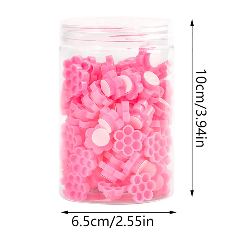 120Pcs/set Self Adhesive Eyelash Extension Glue Cups Delay Cup Grafting Eyelash Makeup Tool Tattoo Adhesive Pigment Cups view 6