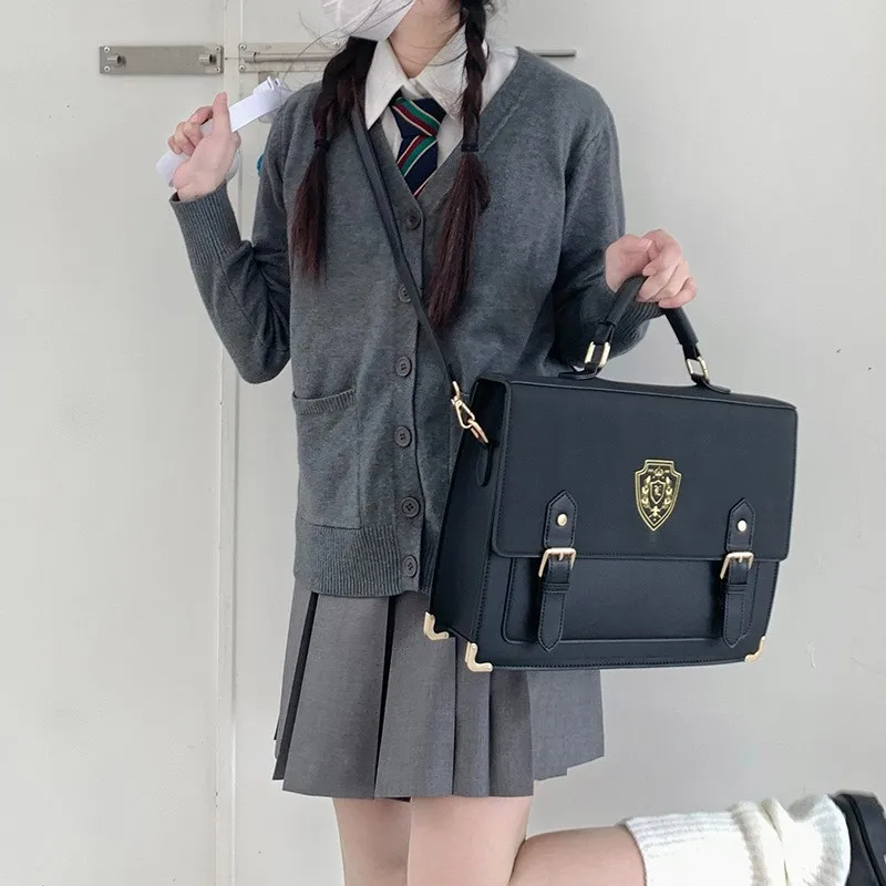 Vintage Jk Uniform Bag Lolita Portable Shoulder Bags Women Anime Harajuku Students Handbag Japanese School Bags Messenger Bags