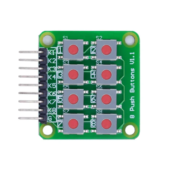 Micro switch 2 * 4 matrix keyboard with 8 independent keys, microcontroller external expansion keyboard module