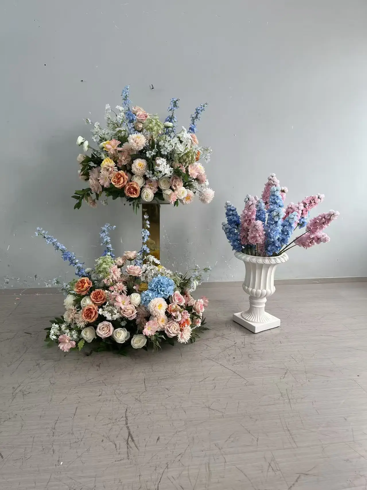Künstliche Blumenreihe für Hochzeitsgang, Blumenarrangement, Kunstblumenball, Hintergrunddekoration, Bühnen- und Veranstaltungsdekoration für Verlobungsfeiern – Detail 2