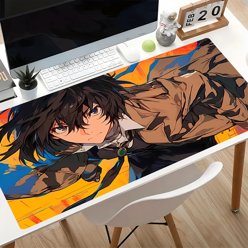 Mouse Pad B-bungo Stray Dogs Anime Desk Mat Gamer Computer Mousepad XXL Gaming Accessories Tablet Keyboard Pad Popular Mausepad