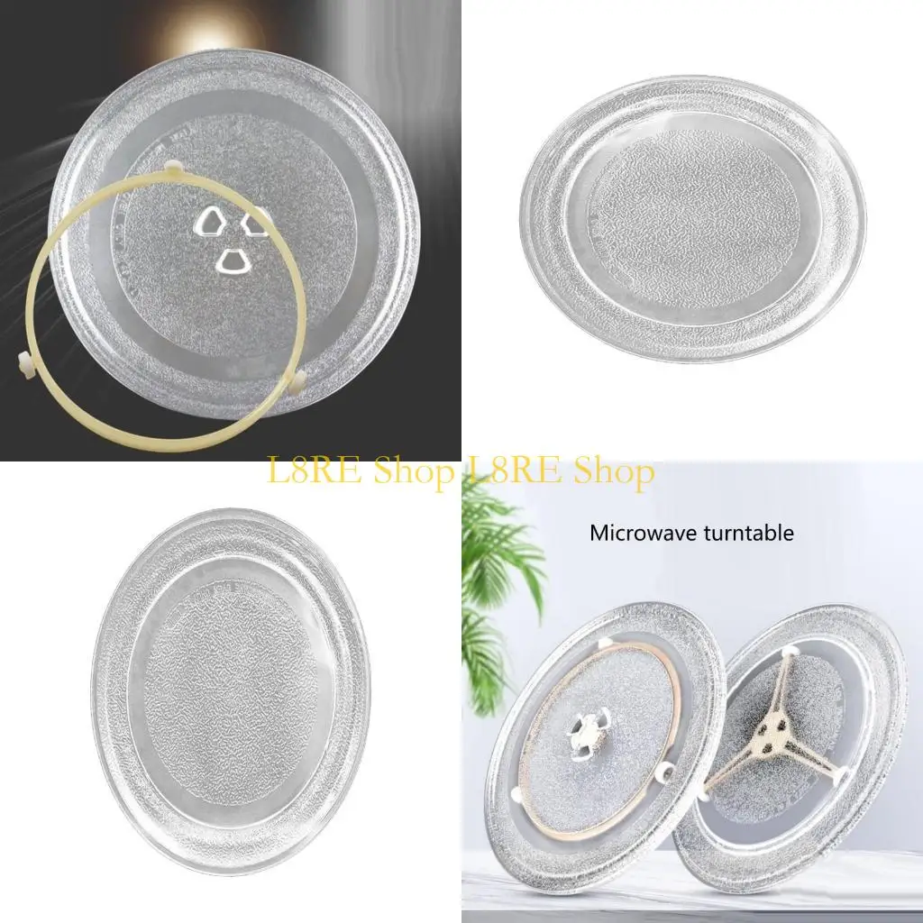 L8RE Microwave Glass Plate Tray Support Support Triple Arm Rotating Rings Roller