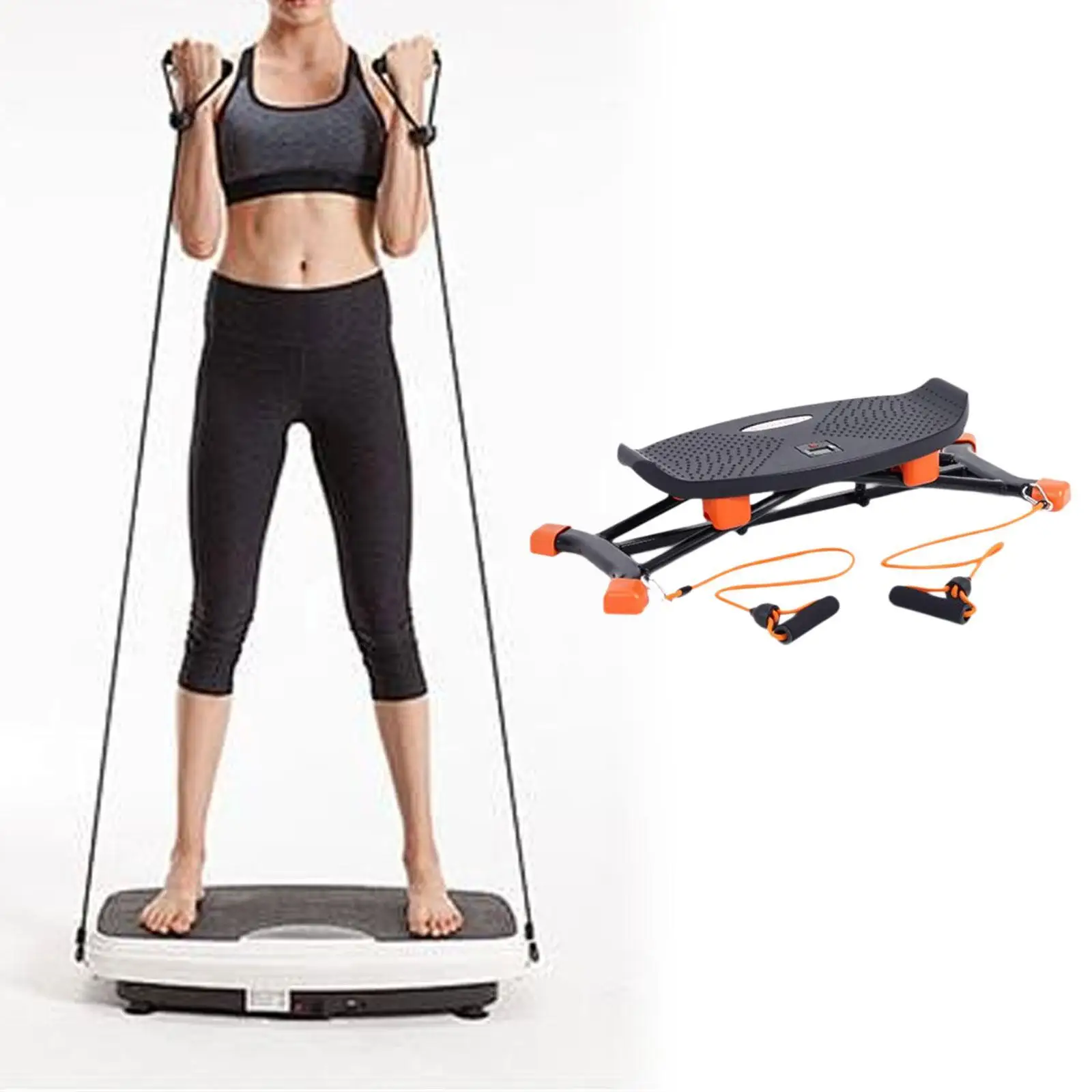 Multifunctional Ski Machine Stepper Fitness Device Alloy Construction Digital Monitor Apartment Sized Workout Machines for Home
