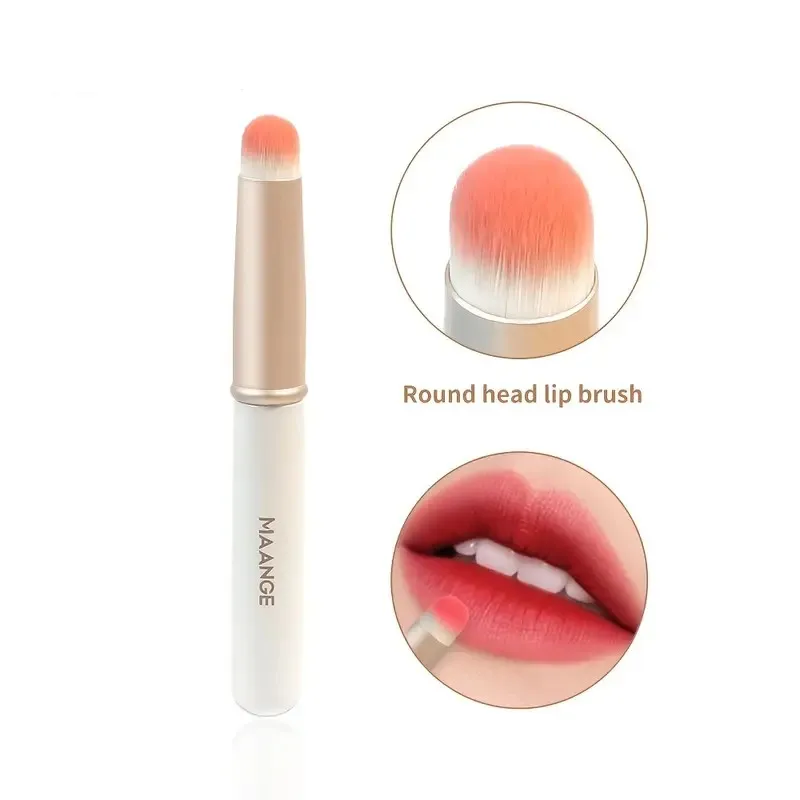 1 Stück Lippen bürste multifunktion ale runde Kopf Lippenstift Concealer Pinsel tragbare verschmieren Detail kreisförmige Make-up Pinsel