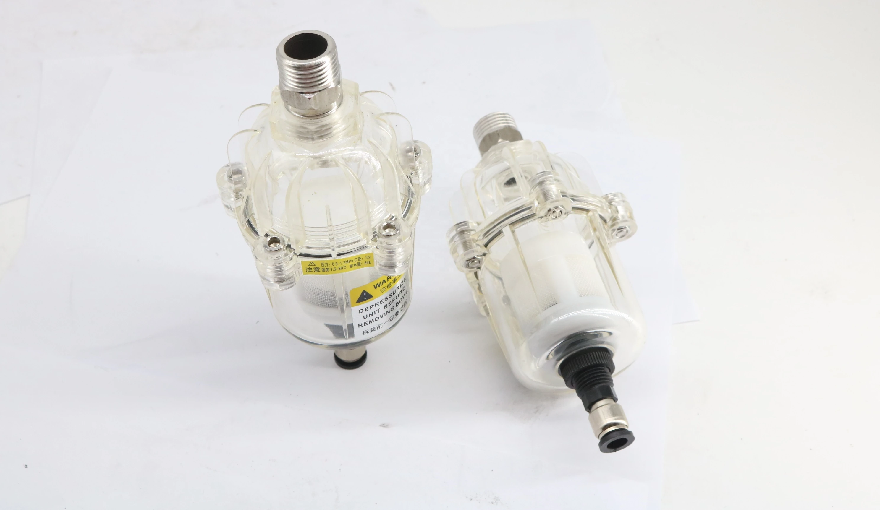 Transparent Air Compressor Spare Parts Plastic Automatic Timer Drain Valve VR-20