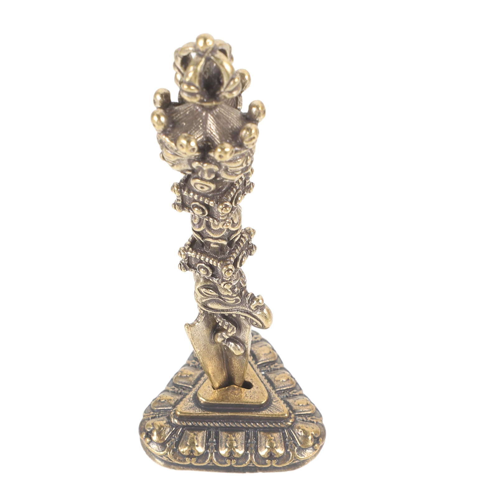

Vajra Pestle Copper Craft Tibetan Decor Home Ornament Retro Table Metal Craft Decoration Office Figurine Metal