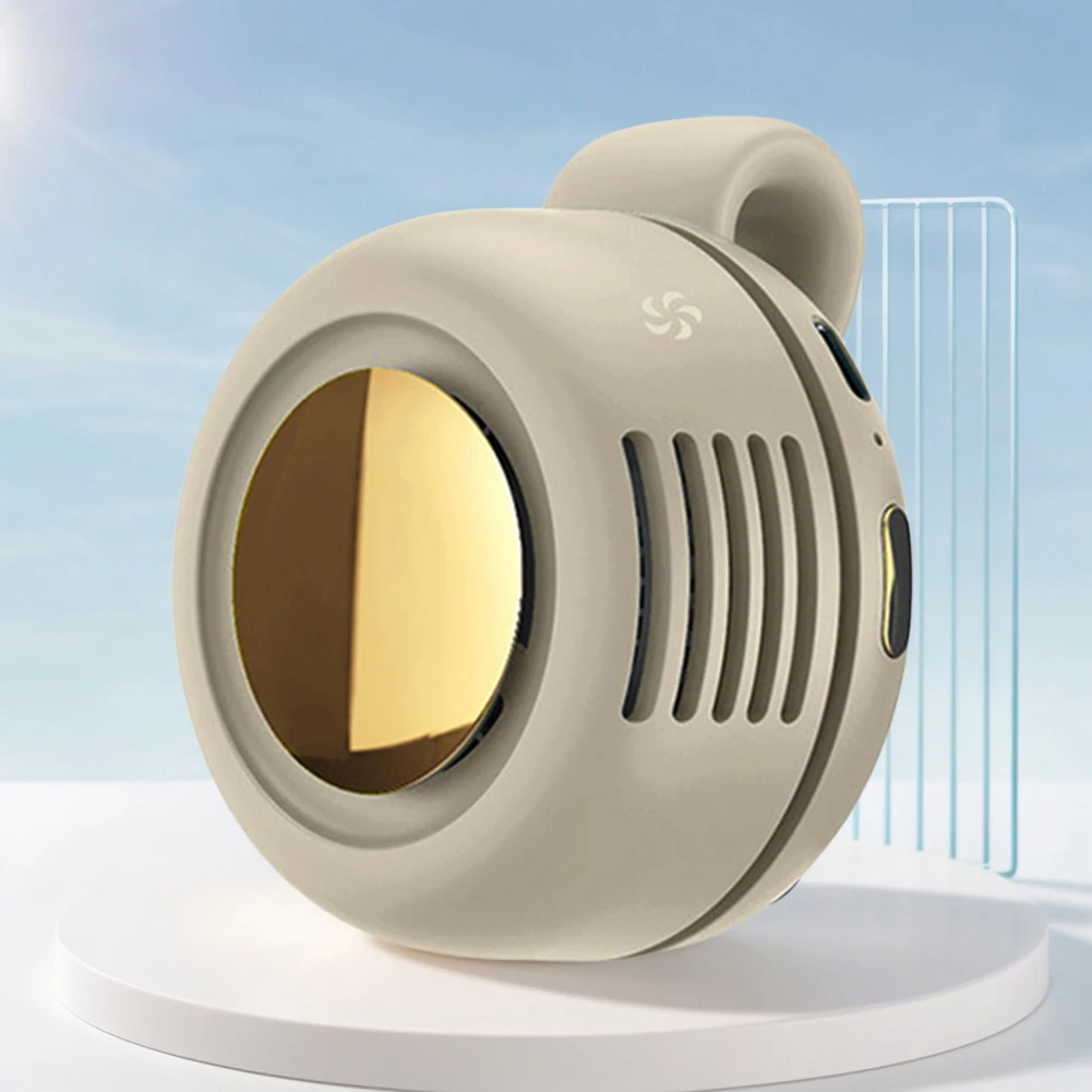 

Поясной безлопастной вентилятор USB-C Перезаряжаемый портативный портативный вентилятор 360° ° Регулируемый сильный безлопастной вентилятор для путешествий