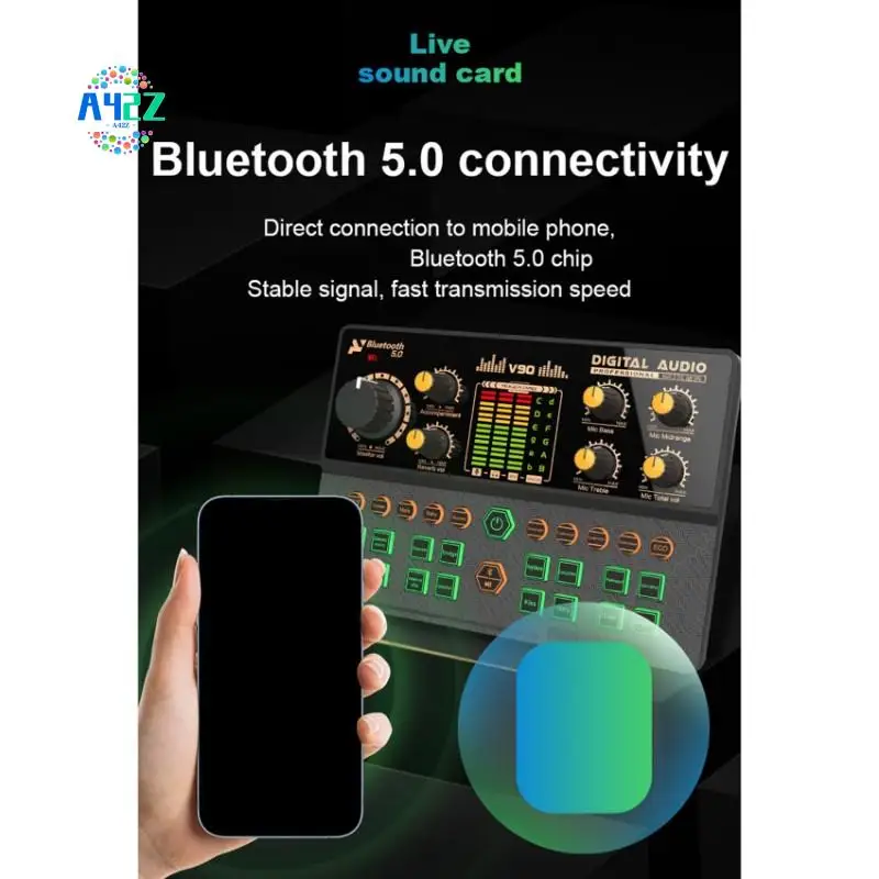 A42Z-V90+ZX775 Sound Card Set Mixer Voice Changer For Live Streaming & Gaming, For PC & Smartphone