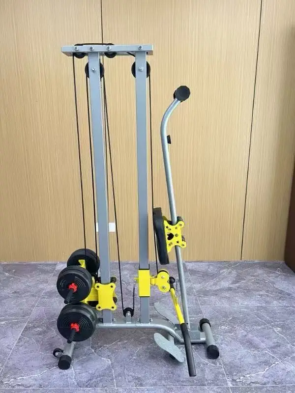 

Rowing machine fitness equipment, exercise high pull stand dumbbell multifunctional integrated training device, rowing machine p