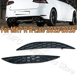2Pcs Rear Bumper Reflector Delete Set Gloss Black For Volkswagen VW Golf MK7 R R-Line 2013 2014 2015 2016