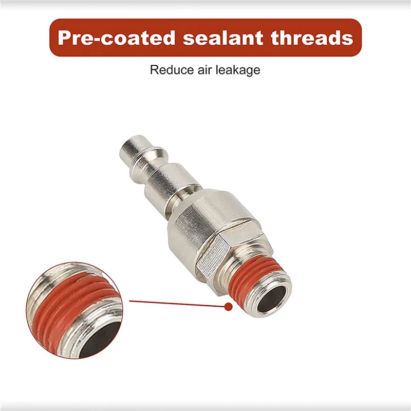 

AB41-10Pcs 1/4 Inch Swivel Air Plug, Air Tool Fittings, 1/4 Inch NPT Male Industrial Swivel Plug, 1/4 Inch Air Fittings