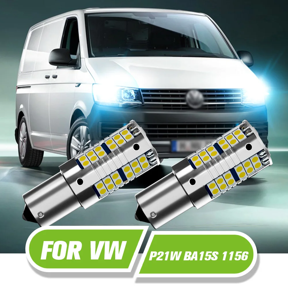 

For VW T5 T5.1 T6 Transporter LED Daytime Running Light P21W BA15S 1156 2pcs DRL Accessories