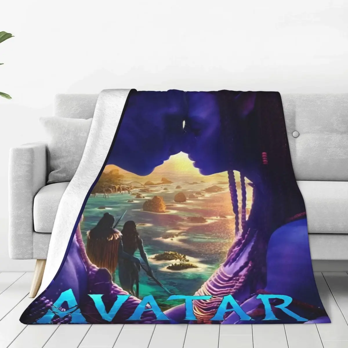 Movie Avatar The Way Of Water Flannel Blanket Super Warm Throw Blanket for Couch Bed Decorative Graphic Bedspread Sofa Bed Cover