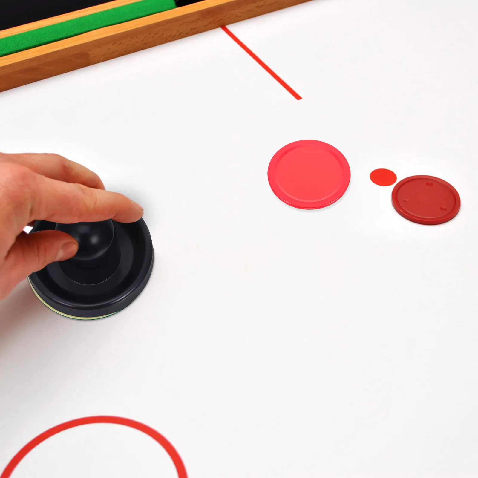 8Pcs Air Hockey Pushers Set 76Mm Standard Size Replacement Pucks Sliders Kit Game Table Accessories Competitive Play Supplies