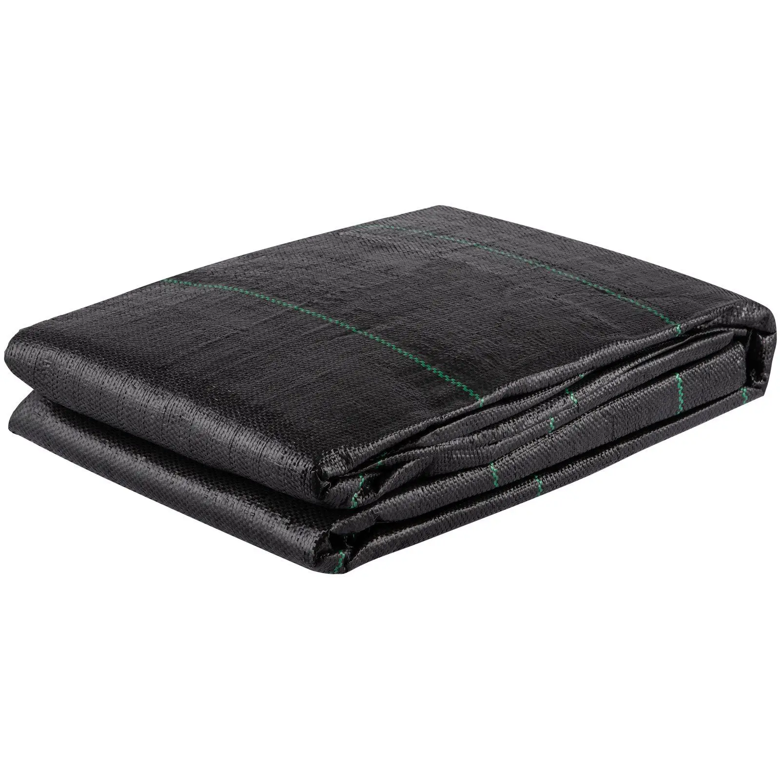 

12.5x50 ft 3.5oz Black Woven PP Fabric Breathable Geotextile Tear-Proof Gardening Fabric Heavy Duty Underlayment for Landscaping