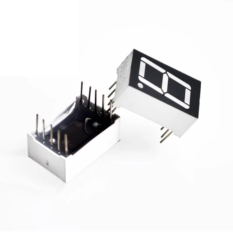 10pcs/lot 1bit Common Cathode Digital Tube 0.56" 0.56in. Red LED Digit 7 Segment 10Pins 5161AS
