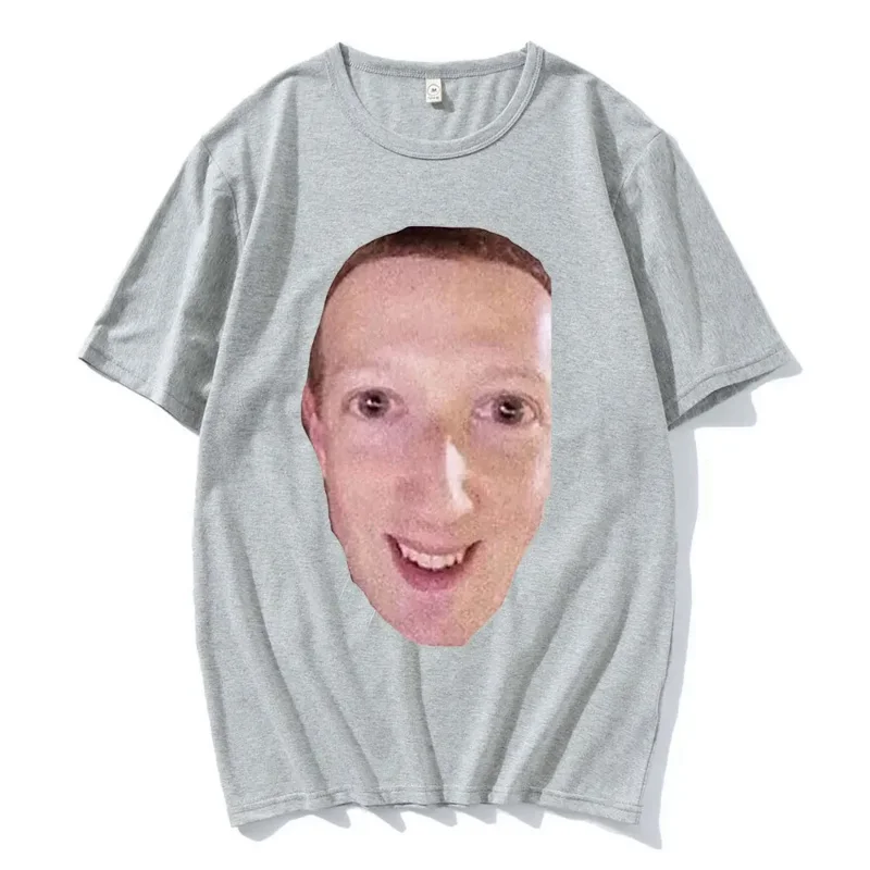 Camiseta de manga corta para mujer, ropa de calle de talla grande, con diseño de mald Zucc, Meme, Facebook, Mark, Zuckerberg