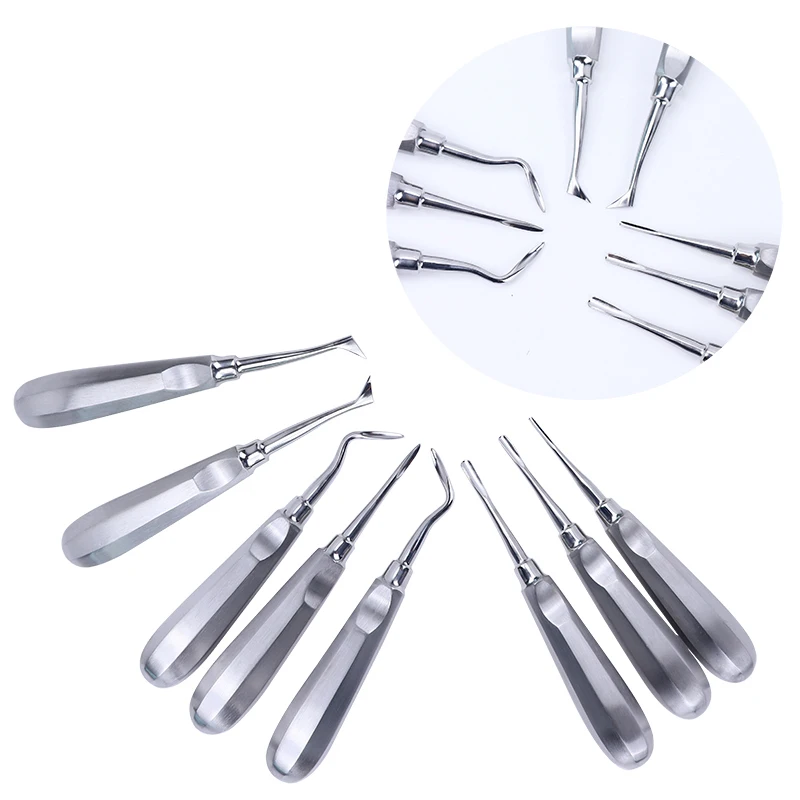 Dental Elevator Stainless Steel Root Fragment Luxating Elevators Tooth Dental Lab Instrument Handle Dentist Tools