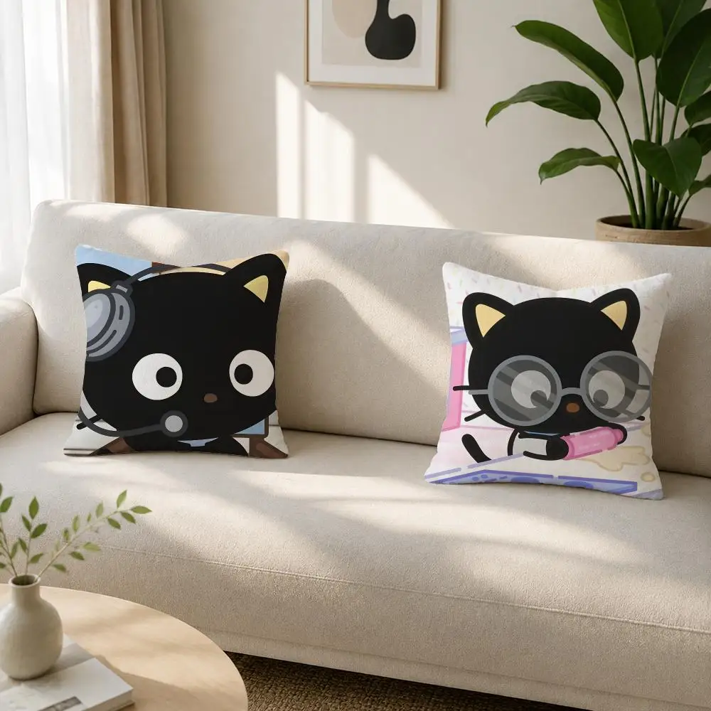 Character Chococat Cushion Cover Soft Plush Cushion Covers Fluffy Throw Pillow Cases for Sofa Bedroom Home Decor view 2