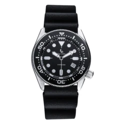 300M diving watch with super luminous ceramic bezel 316L stainless steel case sapphire glass nylon and silicone strap