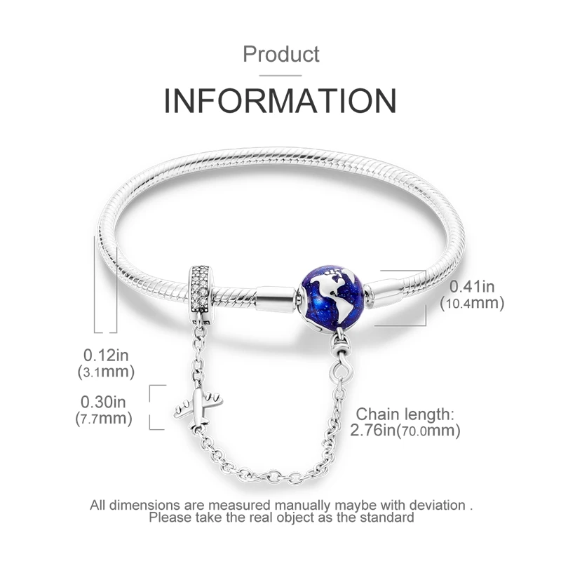Original Armbänder 925 Silber 17-20 CM Herz Sicherheit 3mm Kette Schlange Knochen Armband Fit DIY Charms perle Geburtstag Schmuck Geschenke – Detail 19