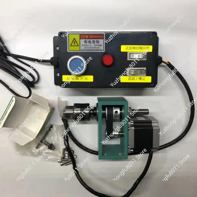 220V Stepper Motor Reduction Drill Chuck Spindle, Forward and Reverse Rotation for Welding, Grinding and Tapping
